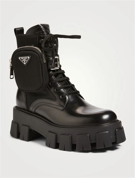 botes prada|prada combat boots with pouches.